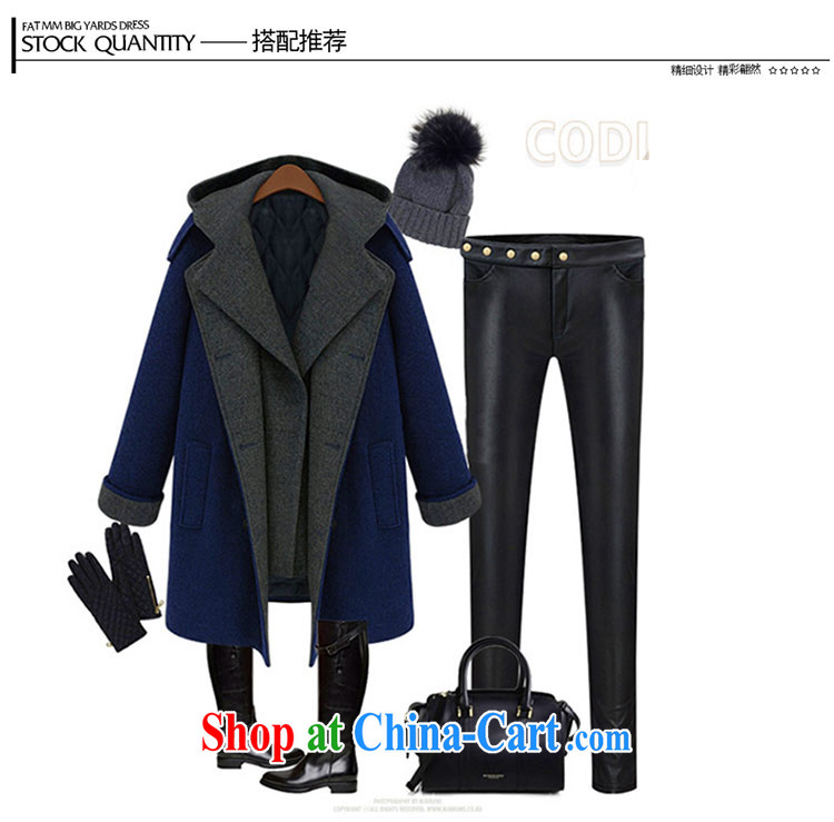 The honey beauty mm thick larger female winter clothing double-double-cap long quilted thick wool that the coat jacket 9317 dark blue 6 XL pictures, price, brand platters! Elections are good character, the national distribution, so why buy now enjoy more preferential! Health