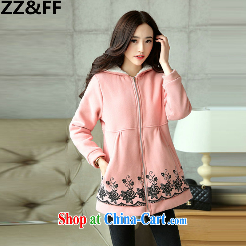 ZZ &FF 2015 spring New, and indeed increase, female 200 Jack thick MM cotton clothing Korean quilted coat pink XXXL, ZZ &FF, shopping on the Internet