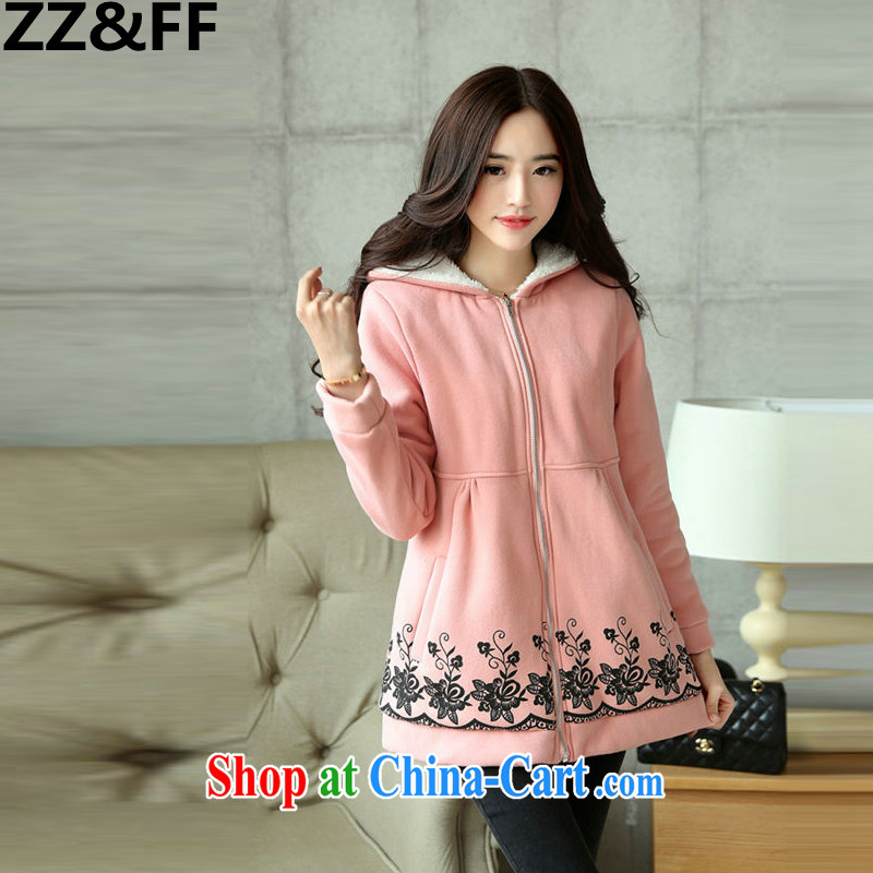 ZZ &FF 2015 spring New, and indeed increase, female 200 Jack thick MM cotton clothing Korean quilted coat pink XXXL, ZZ &FF, shopping on the Internet
