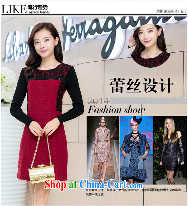 Vicky Ling Song 2014 New Beauty video thin dresses girls winter clothing, Long skirts, so gross solid skirt and winter long-sleeved skirt the code that the dresses Thick Red XXXL pictures, price, brand platters! Elections are good character, the national distribution, so why buy now enjoy more preferential! Health