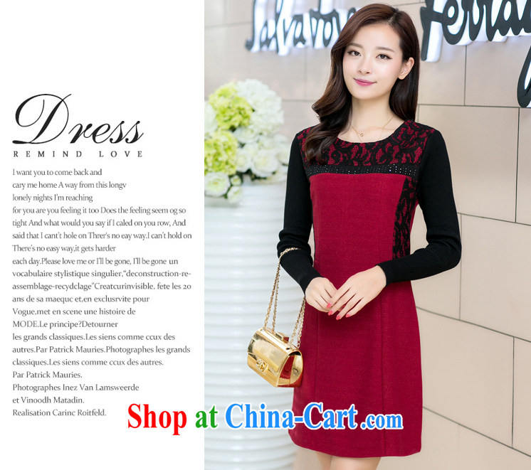 Vicky Ling Song 2014 New Beauty video thin dresses girls winter clothing, Long skirts, so gross solid skirt and winter long-sleeved skirt the code that the dresses Thick Red XXXL pictures, price, brand platters! Elections are good character, the national distribution, so why buy now enjoy more preferential! Health