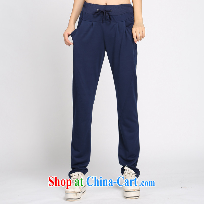 Laurie flower Luo, female pants thick sister summer graphics thin stretch castor pants sport and leisure trousers children's 4083 blue 5 XL, Shani flower (Sogni D'oro), and, on-line shopping