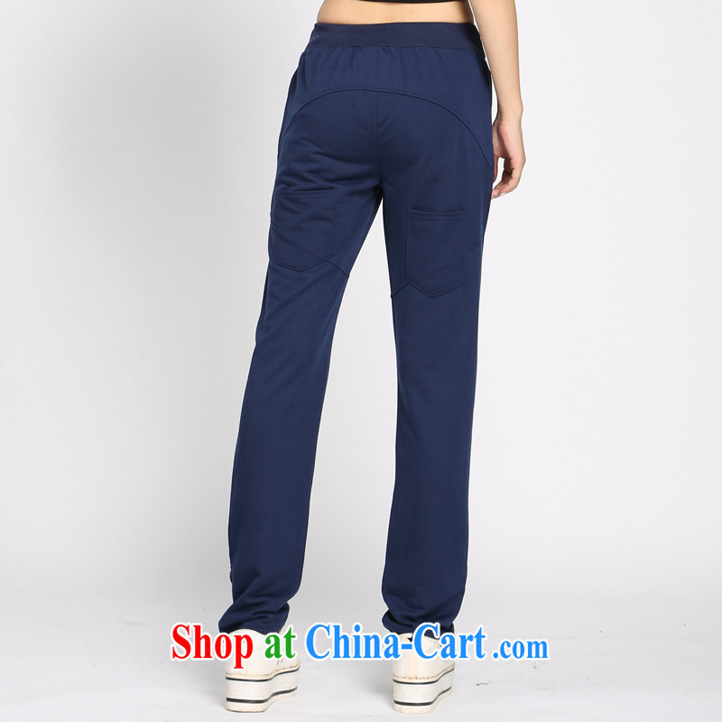 Laurie flower Luo, female pants thick sister summer graphics thin stretch castor pants sport and leisure trousers children's 4083 blue 5 XL, Shani flower (Sogni D'oro), and, on-line shopping