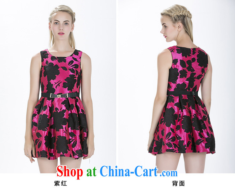 Feelnet larger female European site new 2015 summer spring Europe the high-end luxury thick mm XL sleeveless dresses 121. Magenta large code 6 XL - the belt pictures, price, brand platters! Elections are good character, the national distribution, so why buy now enjoy more preferential! Health
