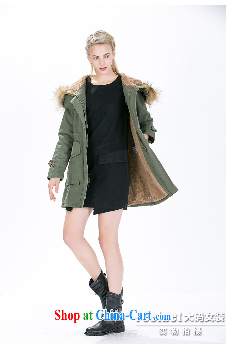 feelnet Korean girls 2015 new large, thick mm autumn and winter, the largest in Europe and America, wind jacket 1492 army green code 5 XL pictures, price, brand platters! Elections are good character, the national distribution, so why buy now enjoy more preferential! Health