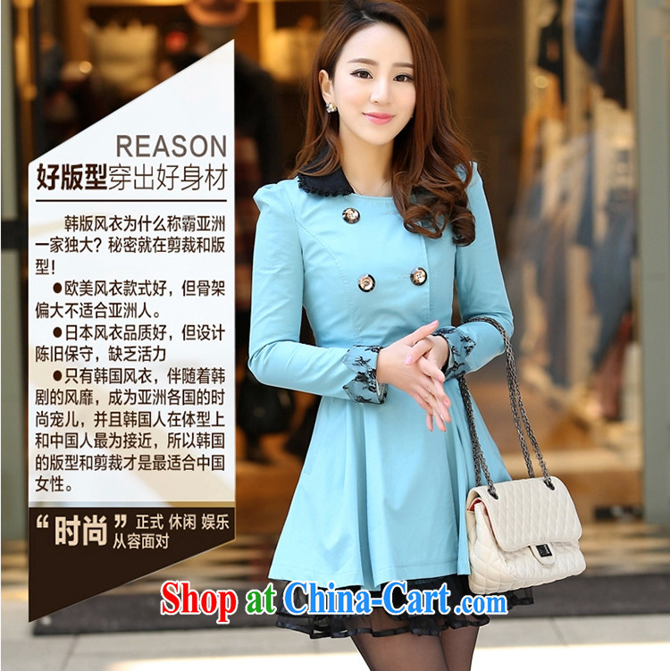 Lehman Ronnie lymalon 2015 autumn and winter, the Korean version of the greater code girls decorated in graphics thin, long, round-neck collar double-wind jacket 8199 black 6 XL pictures, price, brand platters! Elections are good character, the national distribution, so why buy now enjoy more preferential! Health