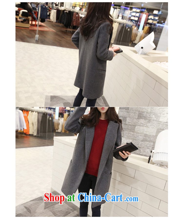 Card reader can be jacket women 2014 Korean version? A coat thick mm autumn and winter with the Code loose long hair that jacket gray M pictures, price, brand platters! Elections are good character, the national distribution, so why buy now enjoy more preferential! Health