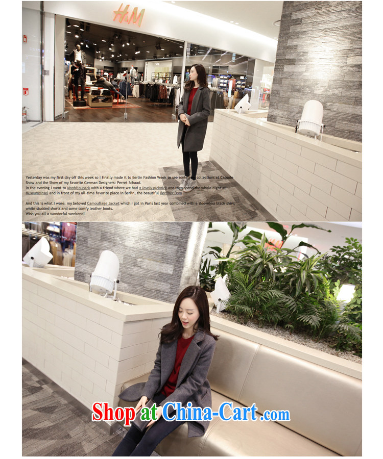 Card reader can be jacket women 2014 Korean version? A coat thick mm autumn and winter with the Code loose long hair that jacket gray M pictures, price, brand platters! Elections are good character, the national distribution, so why buy now enjoy more preferential! Health