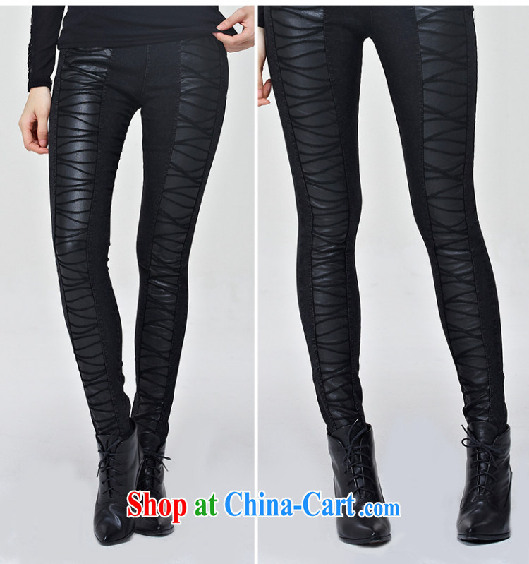 1000 his Yi Su-larger female solid pants fall and winter mm thick European and American video gaunt waist castor pencil trousers D 0845 black XL pictures, price, brand platters! Elections are good character, the national distribution, so why buy now enjoy more preferential! Health
