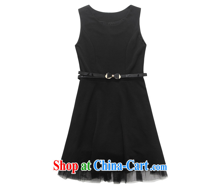 Package-mail delivery new dress vest skirt Korean trendy, commuter style beauty skirt solid sleeveless dresses black graphics thin 4 quarter black 3 XL approximately 160 - 175 Jack pictures, price, brand platters! Elections are good character, the national distribution, so why buy now enjoy more preferential! Health