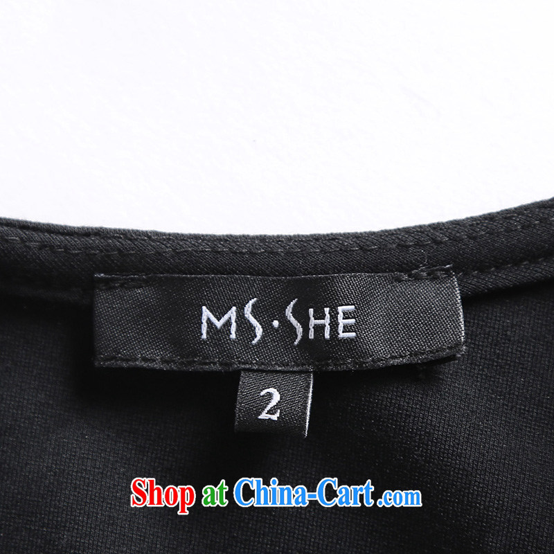 MsShe XL girls 2015 new summer round-collar stamp beauty graphics thin aura vest dress 2387 black 6 XL, Susan Carroll, Ms Elsie Leung Chow (MSSHE), online shopping