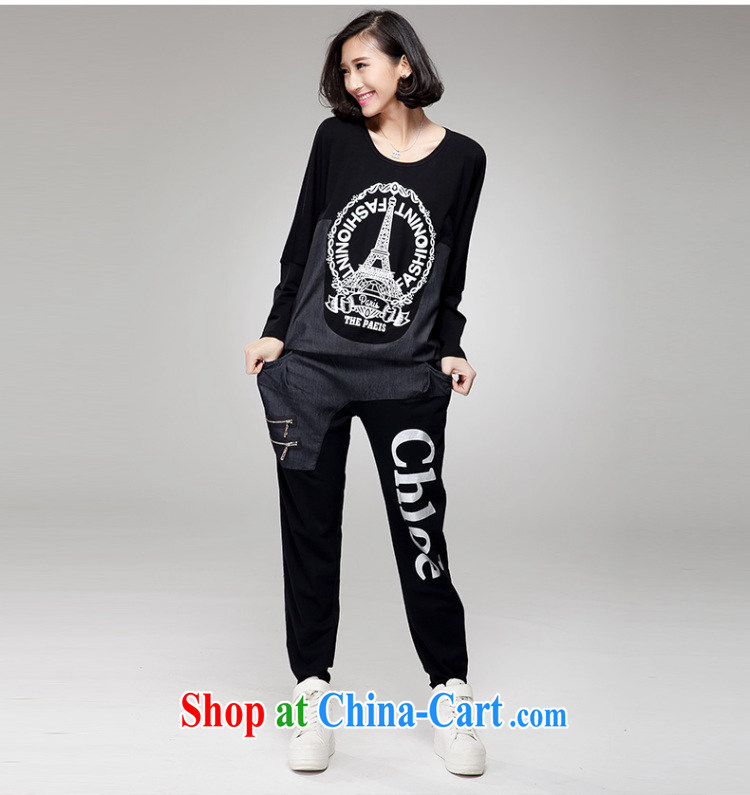 1000 his clothing and show the code, Yi Package Women mm thick European and American style graphics thin leisure-kit Q 828 black XXXXL recommends that you 155 - 170 pictures, price, brand platters! Elections are good character, the national distribution, so why buy now enjoy more preferential! Health