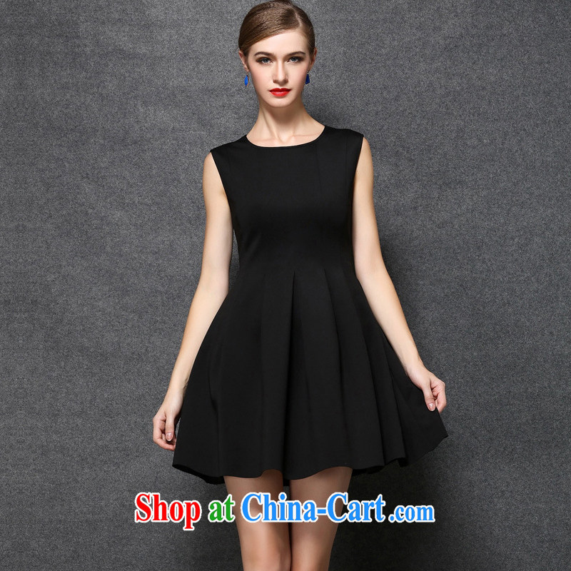 The silk, honey King, female fat MM spring round-collar sleeveless beauty vest bridesmaid dresses the dresses ZZ 2522 black 5 XL (181 jack - 200 jack wear), the population, honey, and shopping on the Internet