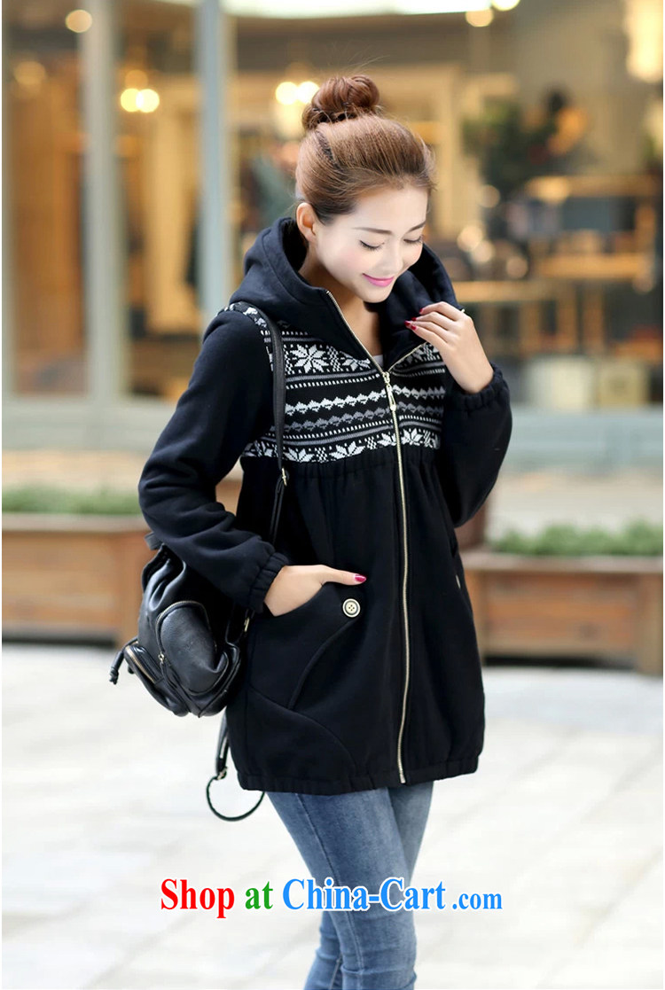 The load-ting zhuangting -- 2014 fall and winter season, the Korean version of the greater code female leisure cap zip long-sleeved sweater jacket 8092 brown 6 XL pictures, price, brand platters! Elections are good character, the national distribution, so why buy now enjoy more preferential! Health