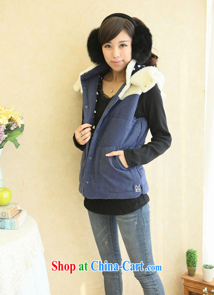 2015 spring the fat increase 200 Jack thick sister vest lamb lint-free Korean winter with the Code, a female fat mm video thin blue 4 XL (weight 170 - 210 jack) pictures, price, brand platters! Elections are good character, the national distribution, so why buy now enjoy more preferential! Health