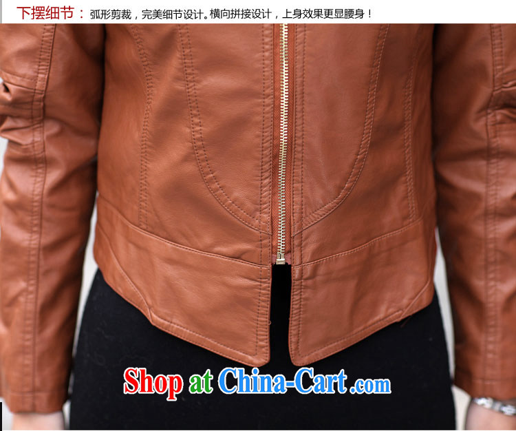 ZORMO Korean female autumn and winter, PU leather motorcycle leather jacket thick mm larger female leather jacket black XXXXL pictures, price, brand platters! Elections are good character, the national distribution, so why buy now enjoy more preferential! Health