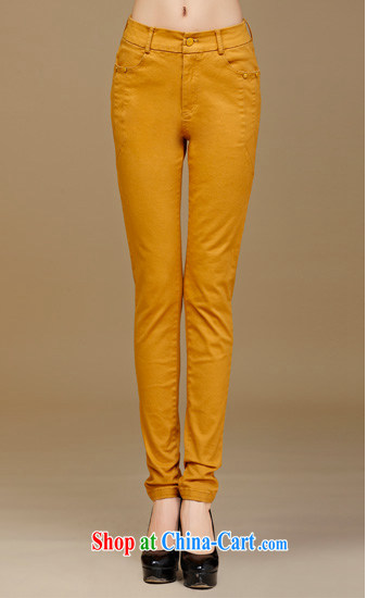 cheer for autumn and winter, the Code women mm thick solid color 100a Video thin and thick XL trousers Item No. 2325 yellow 5 XL pictures, price, brand platters! Elections are good character, the national distribution, so why buy now enjoy more preferential! Health
