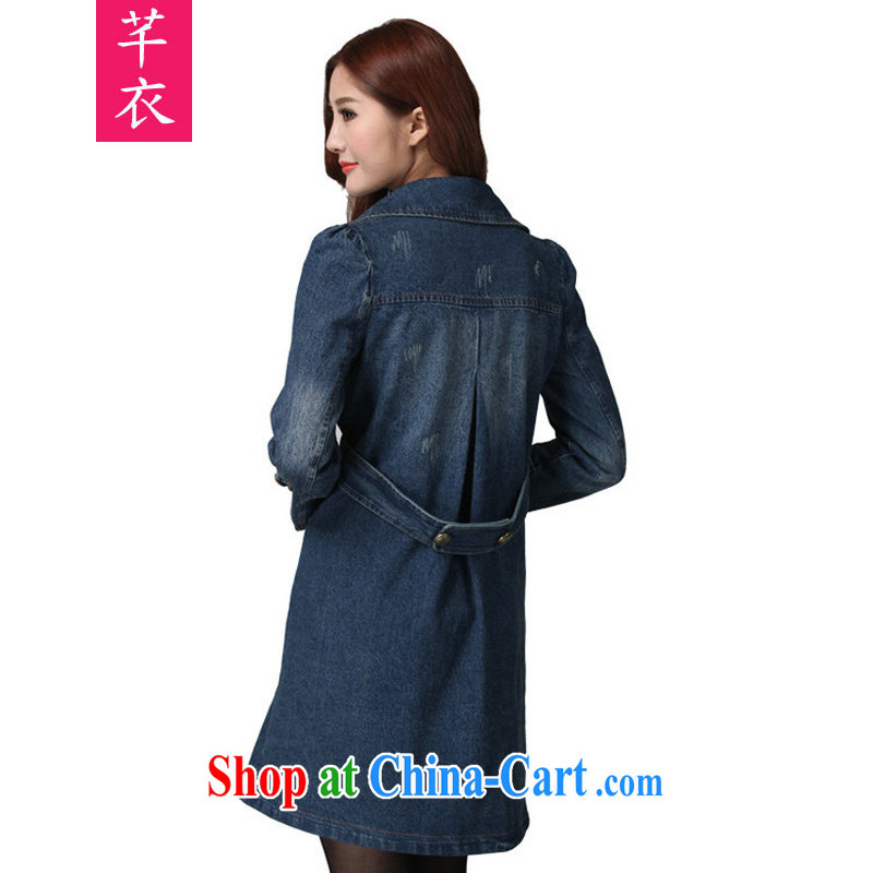 Constitution Yi Korean version of the new, 2015 XL female coats thick mm spring decor, Video slim, indeed, atmospheric double-style jeans, cotton, XL 6 190 - 210 jack, constitution and clothing, and shopping on the Internet