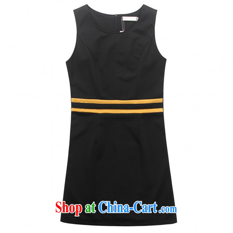 The delivery package as soon as possible by the obesity mm video thin beauty dresses 2014 new season 4 100 a winter sleeveless solid skirt XL-black 3 XL 165 - 180 jack, land is still the garment, shopping on the Internet