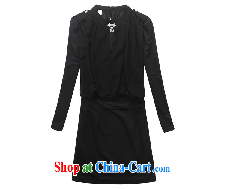 The delivery package as soon as possible e-mail is the XL female dresses spring loaded new name aristocratic ladies wigs two-piece tile collision color OL skirt black 3 XL 170 - 185 Jack left and right pictures, price, brand platters! Elections are good character, the national distribution, so why buy now enjoy more preferential! Health