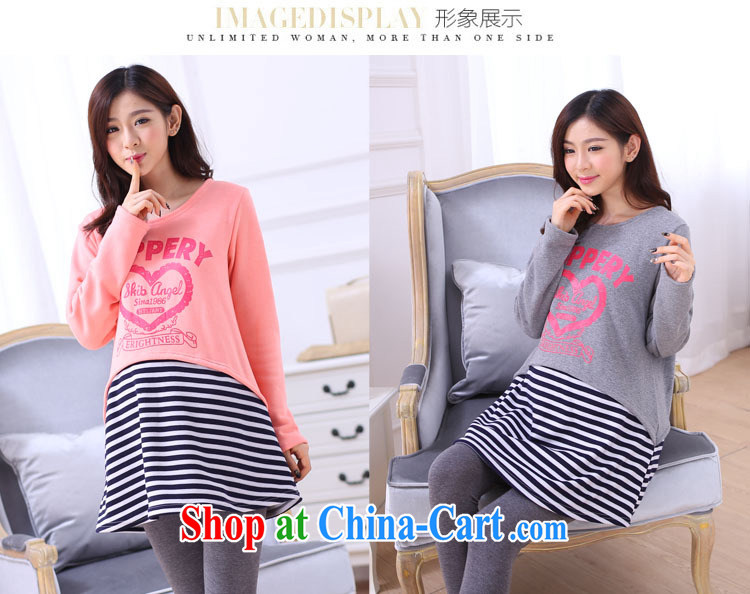 Winter clothing new Korean version the lint-free cloth thick pregnant women pregnant women dress dresses leave two pregnant women with pink XL pictures, price, brand platters! Elections are good character, the national distribution, so why buy now enjoy more preferential! Health