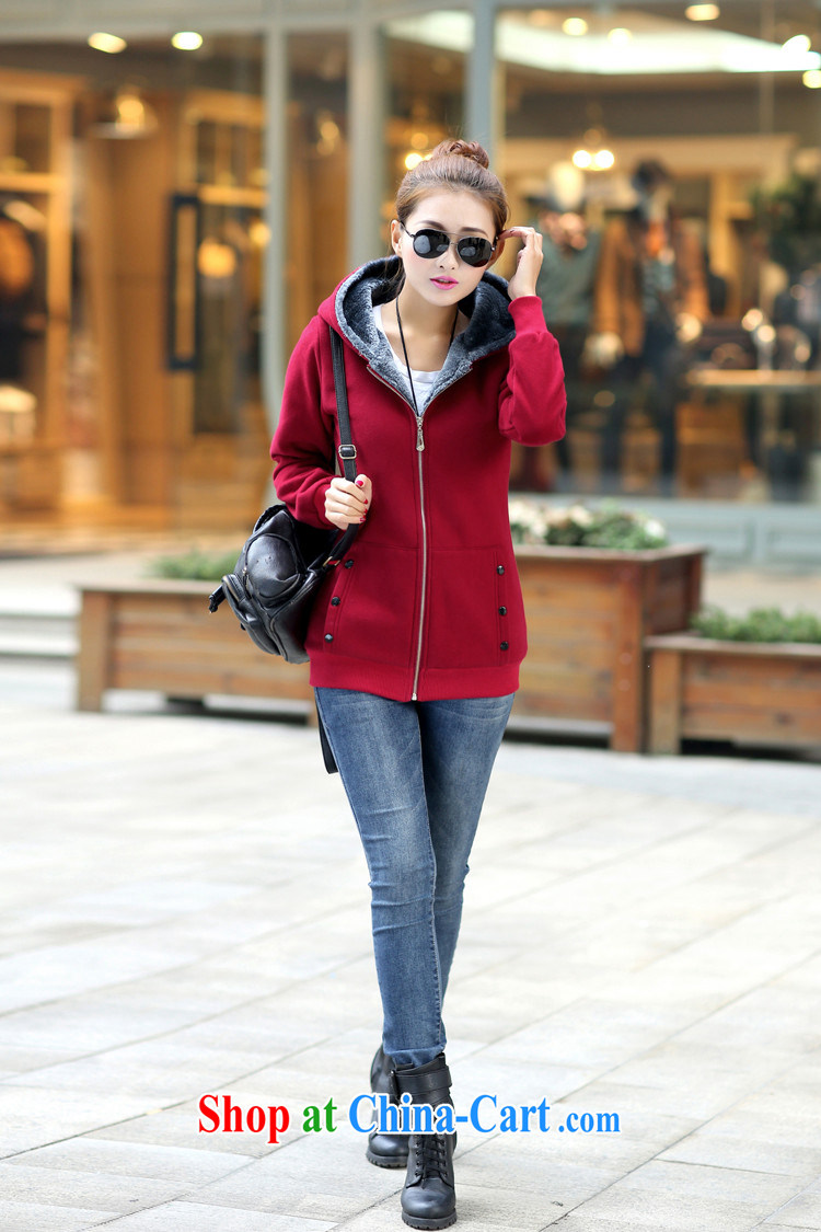 ZORMO Korean female autumn and winter, lint-free cloth and a gross thick thick mm sweater cotton and fertilizer XL jacket female wine red 6 XL 185 - 215 Jack pictures, price, brand platters! Elections are good character, the national distribution, so why buy now enjoy more preferential! Health