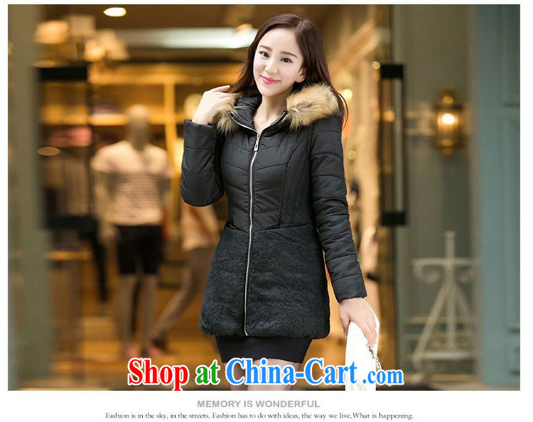 ZORMO winter 2014 new Korean female lace stitching thick mm and indeed XL quilted coat girls thick warm jacket black 6 XL pictures, price, brand platters! Elections are good character, the national distribution, so why buy now enjoy more preferential! Health