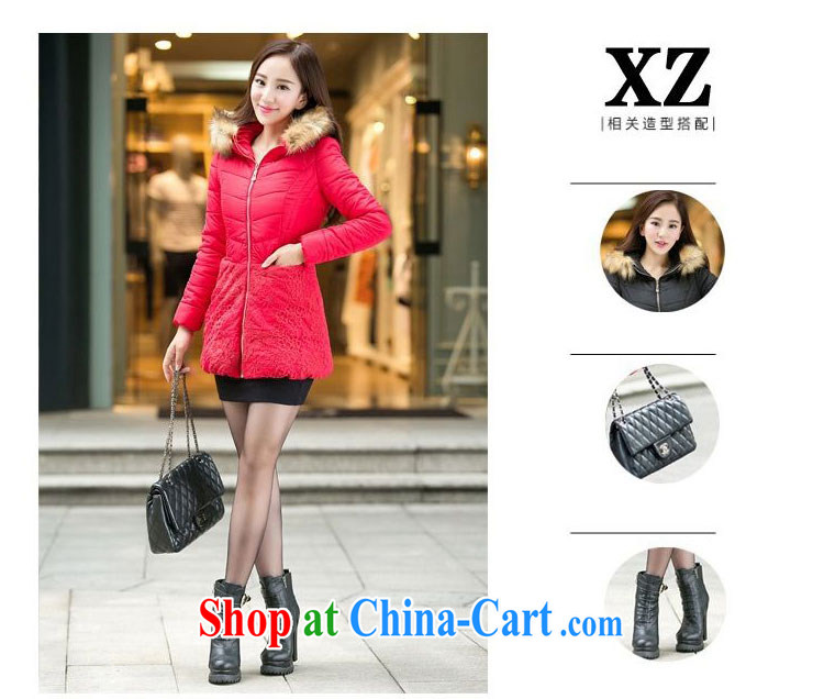 ZORMO winter 2014 new Korean female lace stitching thick mm and indeed XL quilted coat girls thick warm jacket black 6 XL pictures, price, brand platters! Elections are good character, the national distribution, so why buy now enjoy more preferential! Health