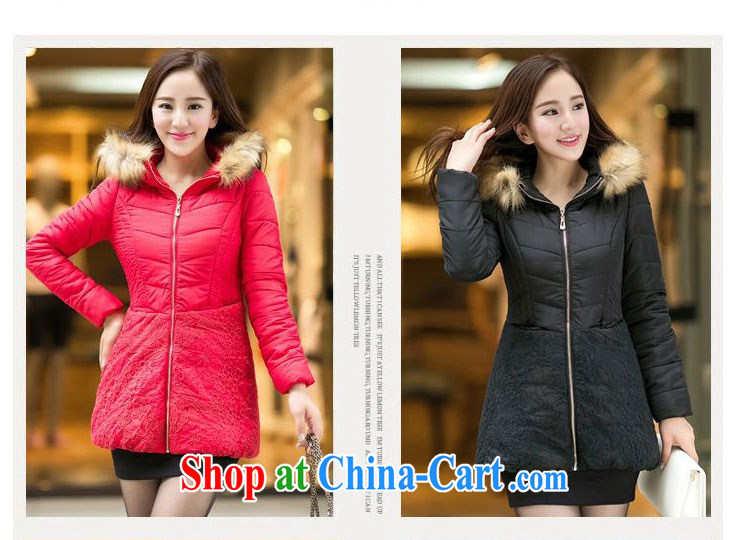 ZORMO winter 2014 new Korean female lace stitching thick mm and indeed XL quilted coat girls thick warm jacket black 6 XL pictures, price, brand platters! Elections are good character, the national distribution, so why buy now enjoy more preferential! Health