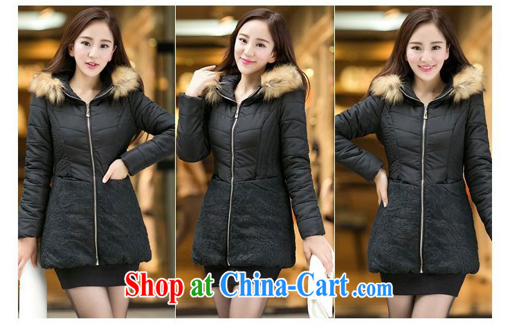 ZORMO winter 2014 new Korean female lace stitching thick mm and indeed XL quilted coat girls thick warm jacket black 6 XL pictures, price, brand platters! Elections are good character, the national distribution, so why buy now enjoy more preferential! Health