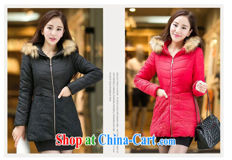 ZORMO winter 2014 new Korean female lace stitching thick mm and indeed XL quilted coat girls thick warm jacket black 6 XL pictures, price, brand platters! Elections are good character, the national distribution, so why buy now enjoy more preferential! Health