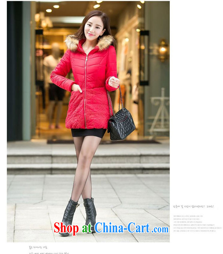 ZORMO winter 2014 new Korean female lace stitching thick mm and indeed XL quilted coat girls thick warm jacket black 6 XL pictures, price, brand platters! Elections are good character, the national distribution, so why buy now enjoy more preferential! Health