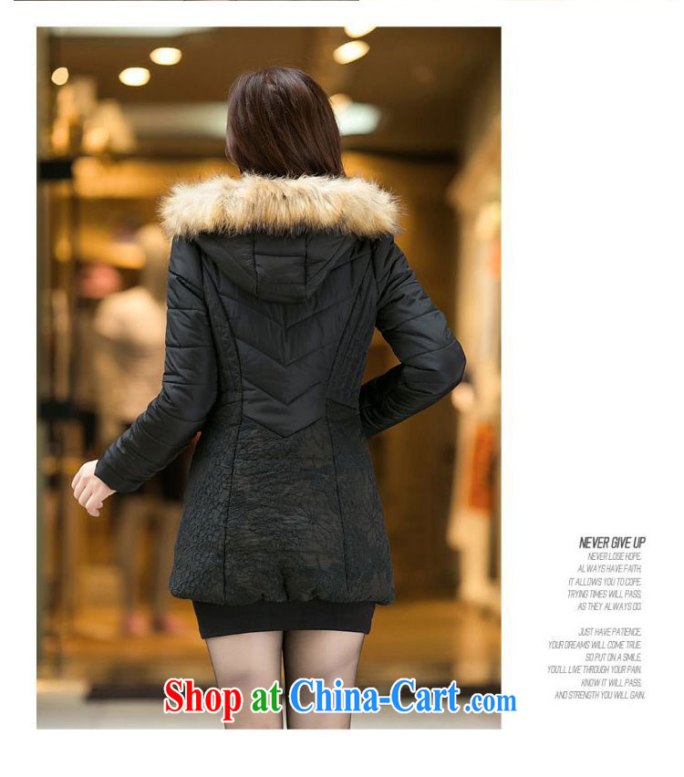 ZORMO winter 2014 new Korean female lace stitching thick mm and indeed XL quilted coat girls thick warm jacket black 6 XL pictures, price, brand platters! Elections are good character, the national distribution, so why buy now enjoy more preferential! Health