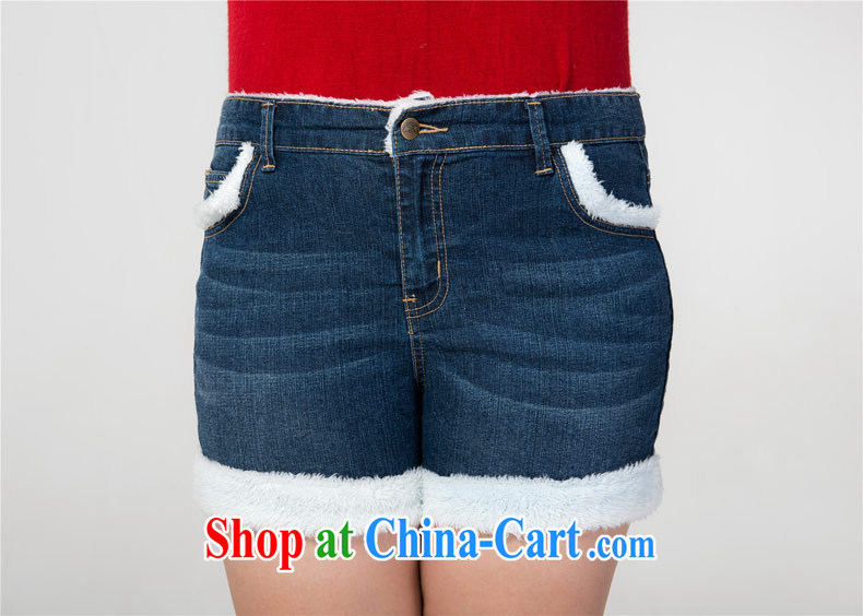 Hi Princess slave Korean thick MM larger female and lint-free cloth thick stylish warm hip jeans solid female shorts M 76,549 blue 42, 190 Jack left and right pictures, price, brand platters! Elections are good character, the national distribution, so why buy now enjoy more preferential! Health