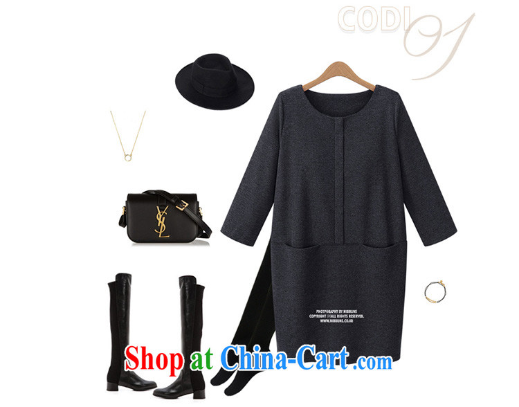 Cisco-chi-chi 2015 spring, dresses, thick MM in Europe and the Code beauty graphics thin, long, solid color long-sleeved knitted dress LYQ 1070 black 5 XL pictures, price, brand platters! Elections are good character, the national distribution, so why buy now enjoy more preferential! Health