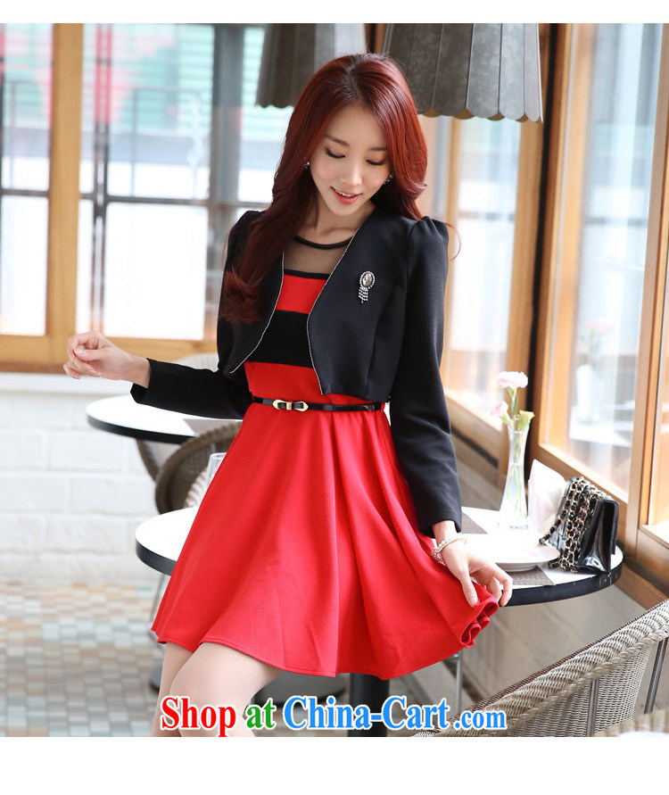 Constitution Yi Korean version of the new, 2015 pure the aging skirt long-sleeved video skinny shawl + vest skirt two piece dresses XL dress black T-shirt + red petticoat XL 3 160 - 180 Jack pictures, price, brand platters! Elections are good character, the national distribution, so why buy now enjoy more preferential! Health