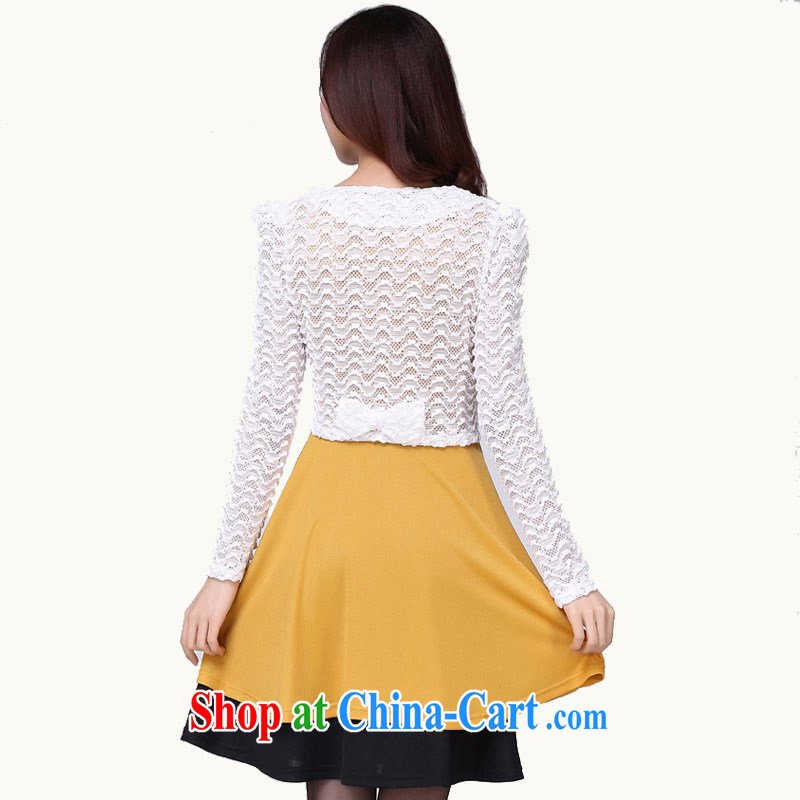 Hi Margaret slavery summer new, larger female stylish graphics thin aura surrounded the waist light meat round-collar dress shirt small jacket is really two-piece white 3XL 170 jack, hi Maria slavery, and shopping on the Internet