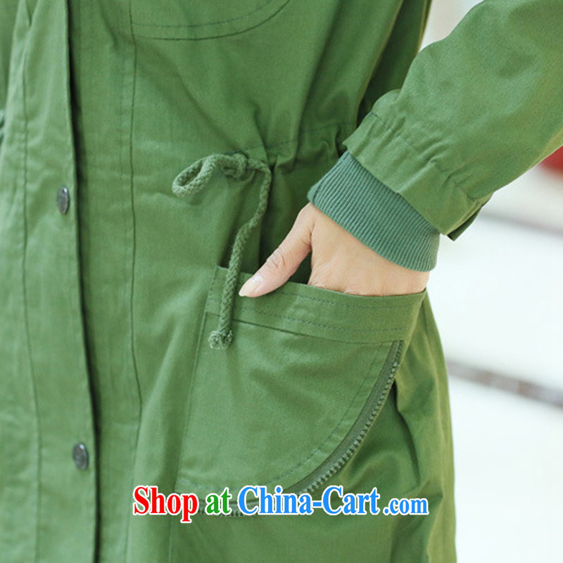 Zhang Lin , the Code women mm thick 2015 autumn and winter, new, long, cultivating Korean fake two drawcord windbreaker graphics thin coat black XL, Zhang Lin (ZHANGLINFEI), online shopping