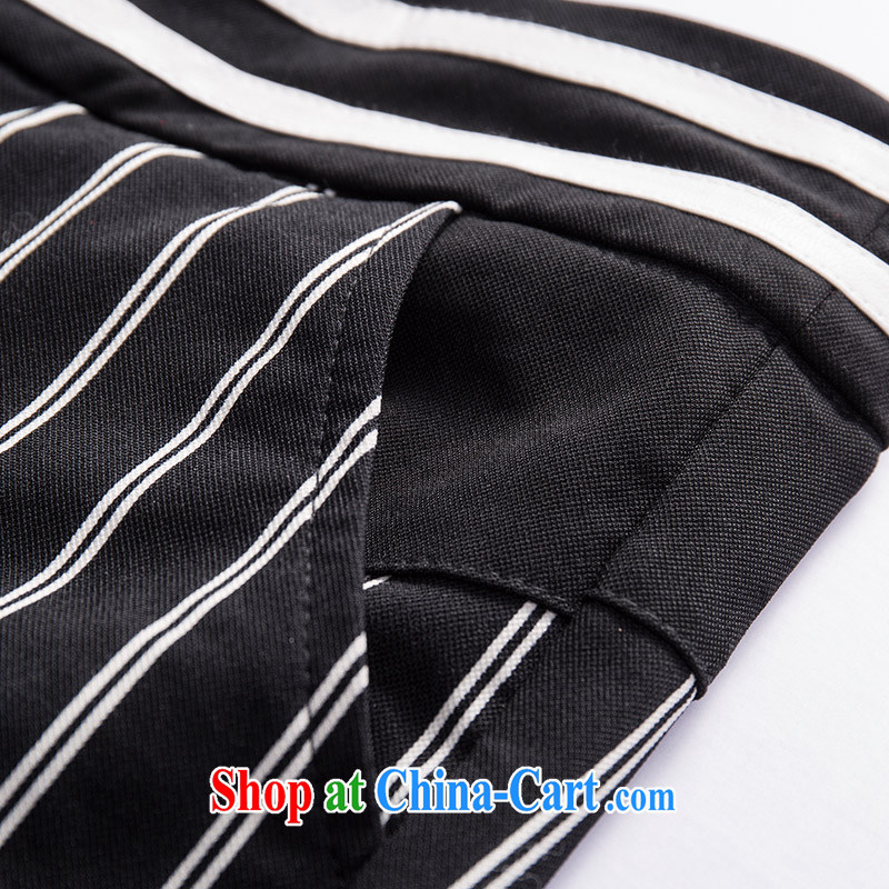 Slim, Mr Big, women winter 2014 the new thick mm stylish vertical streaks graphics thin pants 944091523 black 5 XL, former Yugoslavia, Mak, and shopping on the Internet