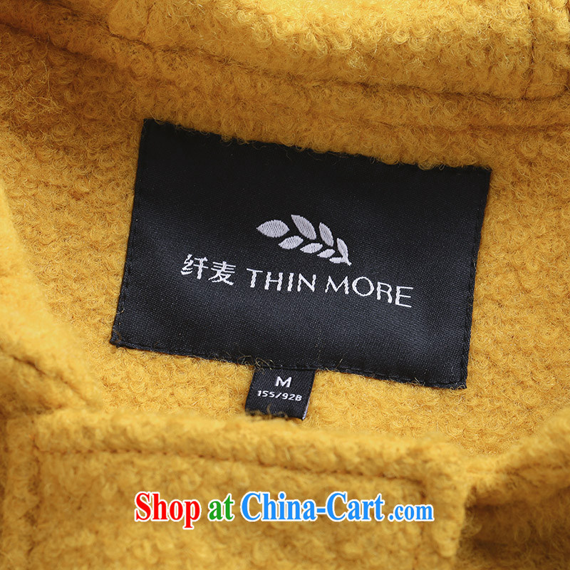 The Mak is the female 2014 winter clothing new, mm thick Korean horns snap-cap is gross jacket 944187138 yellow 6 XL, former Yugoslavia, Mak, and shopping on the Internet