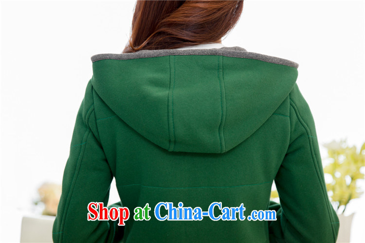 2015 autumn and winter, the Korean edition XL girls with the cotton lint-free cloth with thick warm cap beauty graphics thin sweater jacket red (the lint-free cloth and cotton) XXXXL pictures, price, brand platters! Elections are good character, the national distribution, so why buy now enjoy more preferential! Health