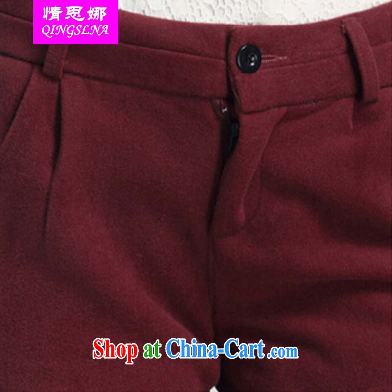 And Cisco, the Code women fall and winter with thick, graphics thin, Jack 200 mm thick relaxed casual dress graphics thin Korean version is gross shorts hot pants wine red 5 XL, and Cisco (QINGSLNA), online shopping
