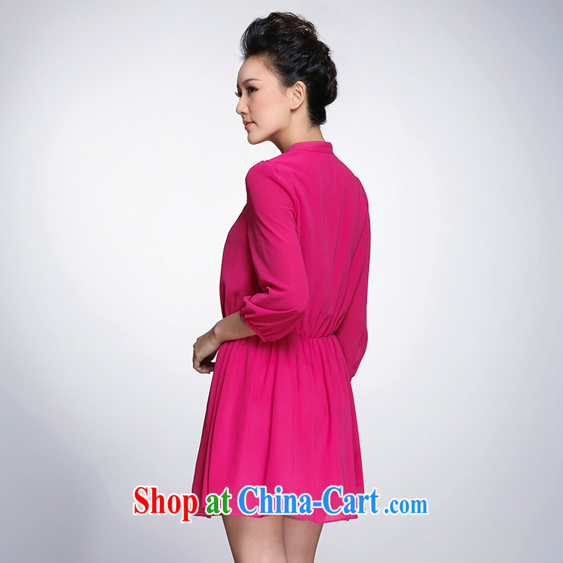 The Mak is the female 2015 spring new thick mm stylish solid color style snow woven dresses of 951101780 red 5 XL, former Yugoslavia, Mak, and shopping on the Internet
