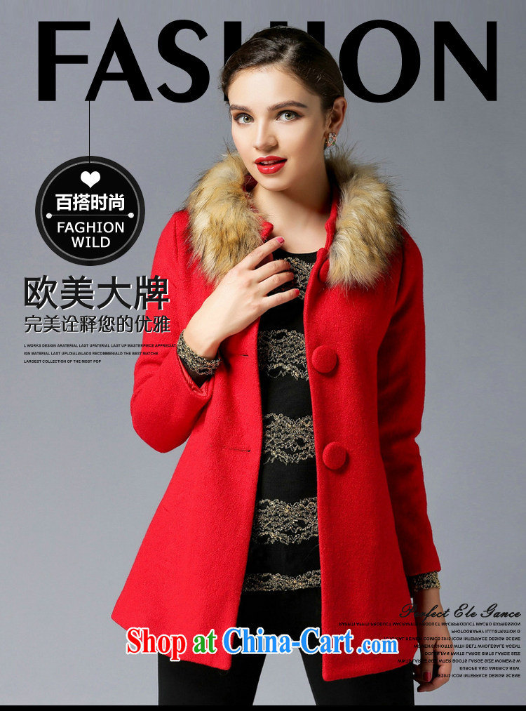 Connie's dream 2014 winter with new high-end up in Europe and America, female thick MM-waist hair so thick coat in a simple but long hair collar coat Y 3304 black XXXXXL pictures, price, brand platters! Elections are good character, the national distribution, so why buy now enjoy more preferential! Health