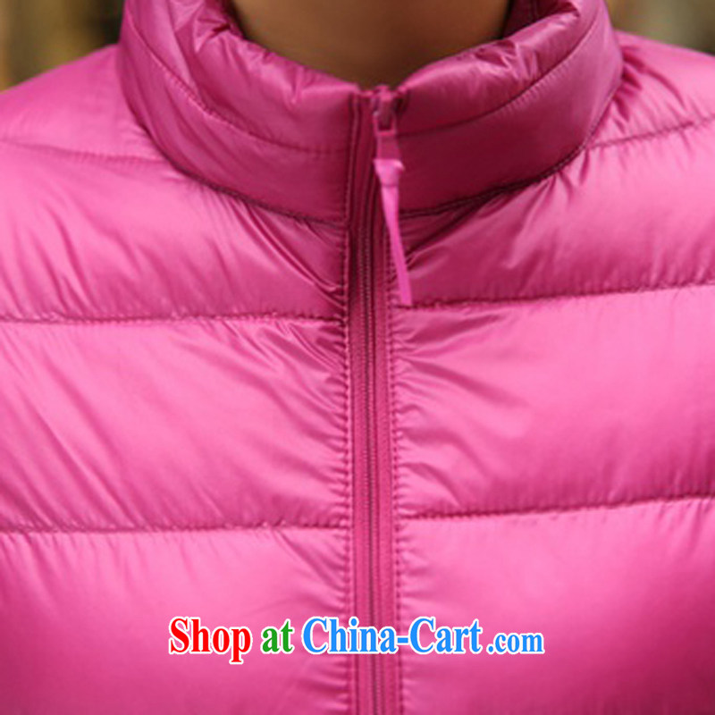 Scent of Goma XGN winter 2014 new Korean beauty, for the code down jacket girls solid color in short, thin and light, warm long-sleeved feather sleeve winter purple S, the Hong Kong Gore (XGN), online shopping