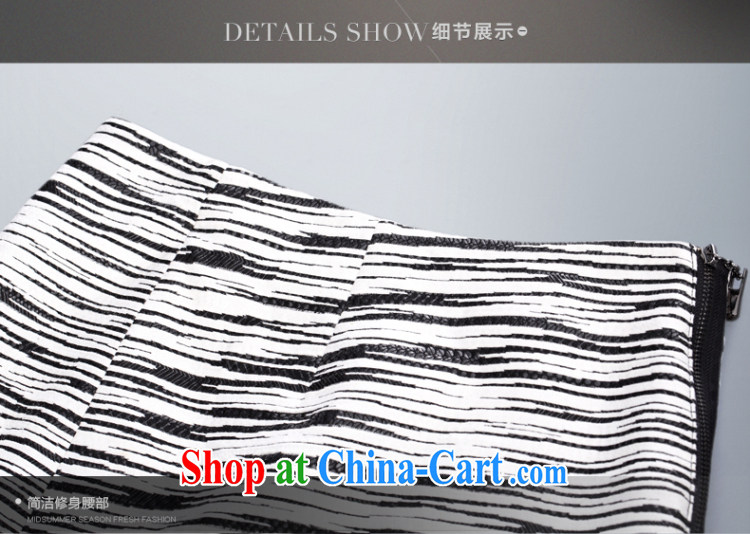 The wheat high-end large, female 2015 spring new thick mm stylish knocked color black-and-white striped short skirt 851252060 black-and-white stripes 6 XL pictures, price, brand platters! Elections are good character, the national distribution, so why buy now enjoy more preferential! Health