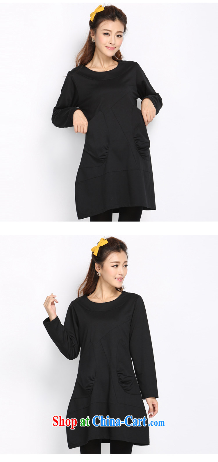 Laurie flower, XL girls decorated long-sleeved round-collar dresses 2014 fall and winter new Korean Solid Color minimalist dress 5012 black 6 XL pictures, price, brand platters! Elections are good character, the national distribution, so why buy now enjoy more preferential! Health