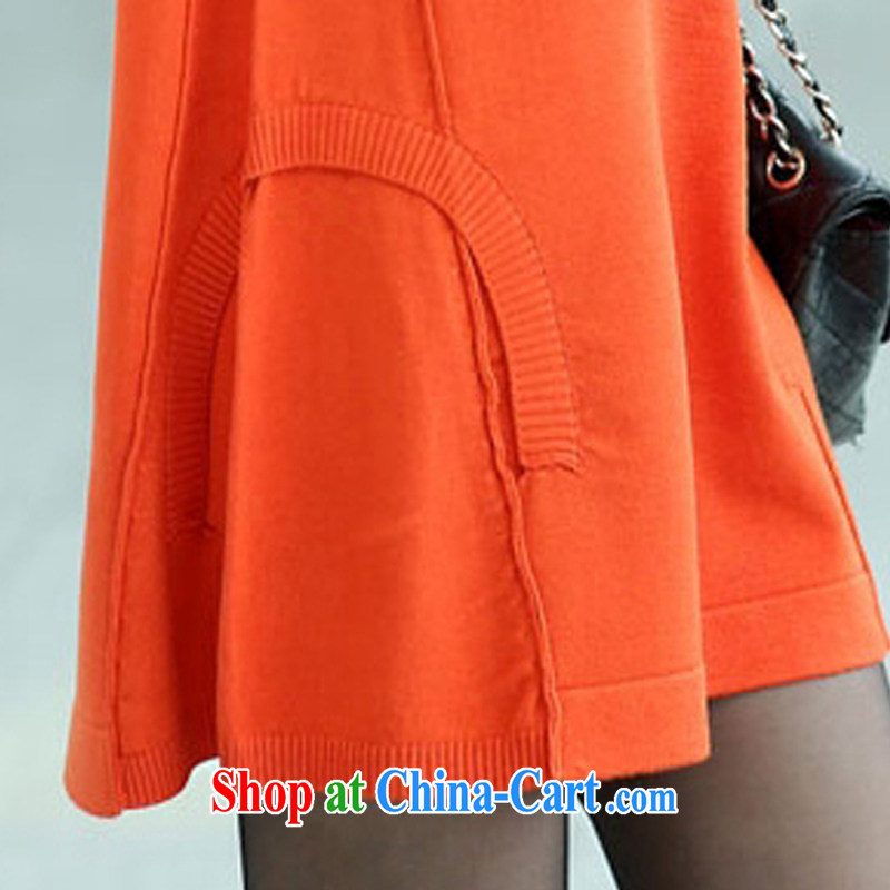 According to dream-liang, 2015 spring new, larger female thick MM, long-dresses knit-loose video thin sweater girl DM 10 orange XXXL (150 - 165 ) jack, according to his conscience, and, shopping on the Internet