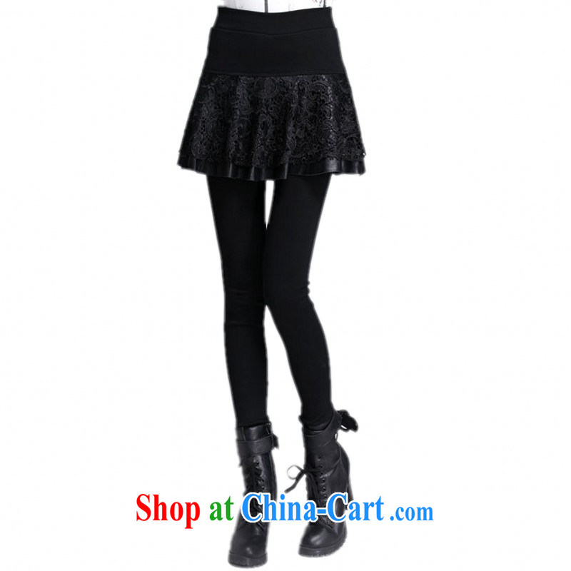 The delivery package as soon as possible-mm thick Korean XL upscale lace skirt pants mini skirts stretch thick and lint-free cloth warm solid pants Bonfrere looked video thin black XL approximately 115 - 135 jack, land is still the garment, shopping on the Internet