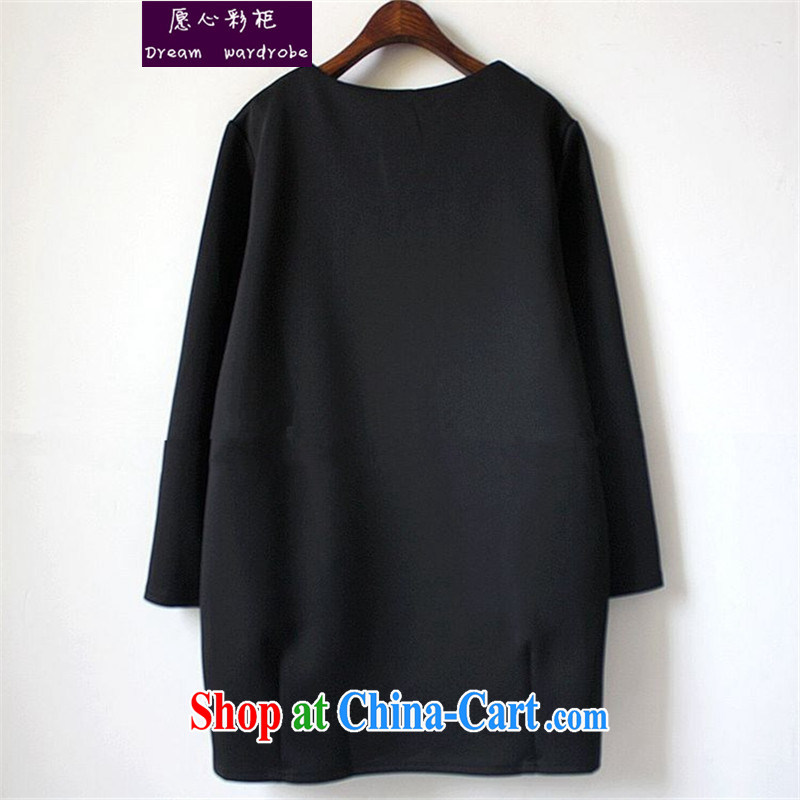 would like to heart Color cabinet 2014 autumn and winter new, larger female stamp duty and long-sleeved cotton thick beauty dresses winter the lint-free cloth thick dresses picture color the code XXXL (170 - 210 jack, and would like to heart color cabinets, shopping on the Internet